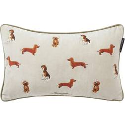 Lexington Dogs Organic Cotton Velvet Cushion Cover Beige (50x30cm)