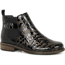 Rieker Women's Billie Womens Chelsea Boots Black
