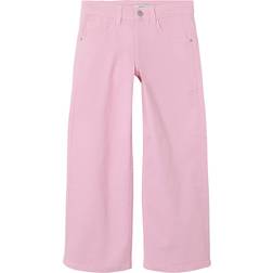 Name It Girl's Wide Leg Trousers - Parfait Pink