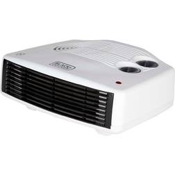 Black & Decker 3KW Flat Fan Heater White