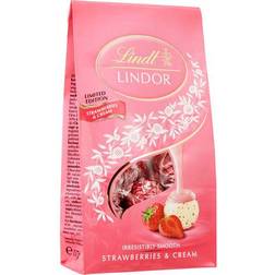 Lindt Lindor Strawberries Cream Chocolate Truffles