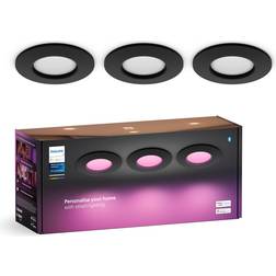 Philips Hue Slim Recessed Black Loftplafond 9cm 3stk