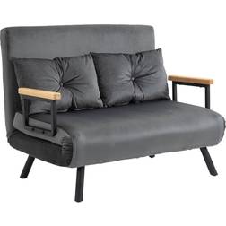 Homcom 839-835V00 Dark Grey Soffa 102cm 2-sits