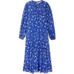 Never Fully Dressed Running Wild Paisley Bibi Dress - Blue