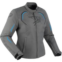 Bering Dundy wasserdichte Motorrad Textiljacke, grau-blau, Größe Damen