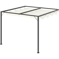 OutSunny Pergola Retractable Canopy 3x3 m