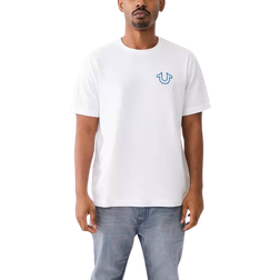 True Religion Relaxed Fit Puff Paint Logo Graphic T-shirt - White