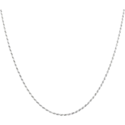 Spero London Rope Chain Necklace - Silver