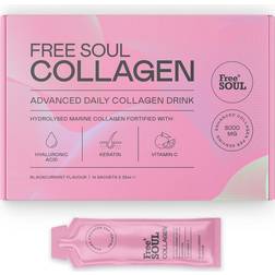 Free Soul Collagen Liquid 8000mg with Hyaluronic Acid, Keratin, Vitamin C Collagen Peptides