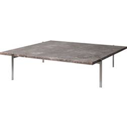 Fritz Hansen PK61A Matt Polished Grey-Brown Marble Soffbord 120x120cm