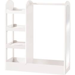 Roba Cloakroom with Clothes Rack Shelf Clothes Rail & Large Mirror