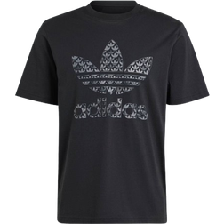 Adidas Men's Classic Monogram Graphic Tee - Black/Grey Five