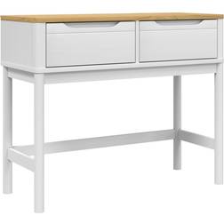 vidaXL Floro White/Natural Konsolbord 36.5x89.5cm