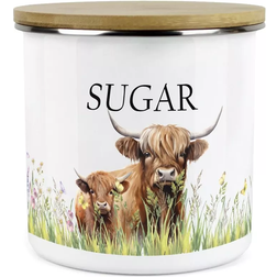 Purely Home Highland Cow & Calf Medium Sugar Kitchen Container 0.6L