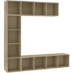 vidaXL 278791 Sonoma Oak Bokhylla 180cm