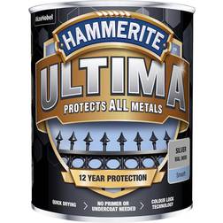 Hammerite Ultima Smooth Metalmaling Sølv 0.75L