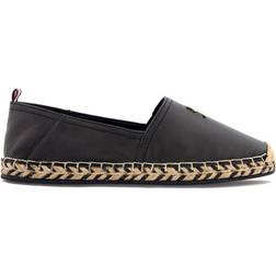 Tommy Hilfiger Smooth Leather Flat - Black