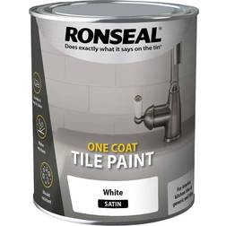 Ronseal One Coat Tile Paint White 0.75L