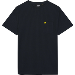 Lyle & Scott Textured Stripe T-shirt - Dark Navy