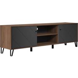 Trendteam Montez 2102321C4 Lowboard Graphite With Oak Kraft Gold TV-bord 56x183cm