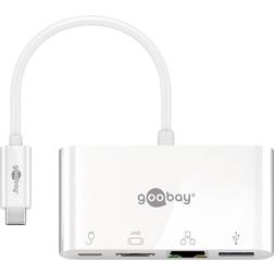 Goobay USB C - USB C/HDMI/RJ45/USB A 3.0 Multiport Adapter M-F