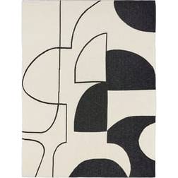 Broste Copenhagen Maren Filt Beige, Svart (180x130cm)