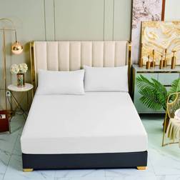 Ezysleep Egyptian Cotton 400 Thread Count Fitted Bed Sheet White