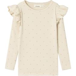 Lil'Atelier Gago Kuo Slim Fit Long Sleeved Top - Birch (13233788)