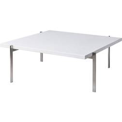 Fritz Hansen PK61 Rolled White Marble Soffbord 80x80cm
