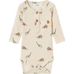 Lil'Atelier Gio Long Sleeved Romper - Birch (13234181)