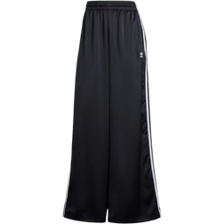 Adidas Adicolor Satin Wide Leg Track Pants - Black