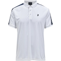 Peak Performance Player Polo Men - White/Salute Blue