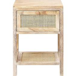 Beliani boho modern Brown Bedside Table 29x35cm