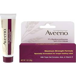 Aveeno Active Naturals 1% Hydrocortisone Anti-Itch Cream 28g