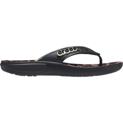 Crocs Classic Flip - Black/Leopard