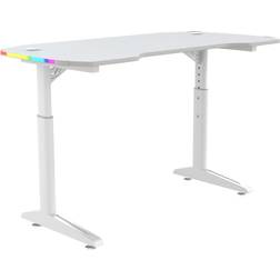 Piranha Base 120 RGB gaming-skrivebord hvid, 120x600x790mm