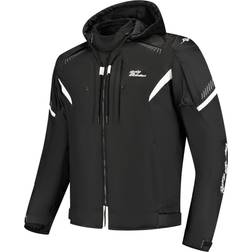Rusty Stitches Dylan, Textiljacke wasserdicht Schwarz/Weiß Herren