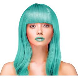 PartyPal Party Wig Long Straight Turquoise Hair