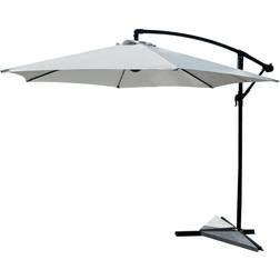 Outdoor Essentials Grey Cantilever Garden Parasol 3m