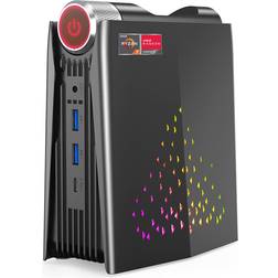 ACEMAGICIAN Mini Gaming PC, RGB Lights 512GB