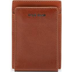 Cole Haan Boxshine Magnetic Wallet - Cognac