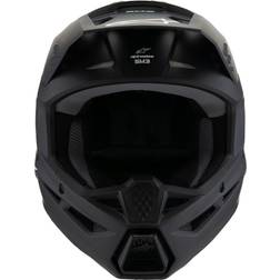 Alpinestars Supertech S-M3 Solid, Motocrosshelm Jugend Matt-Schwarz Kinder