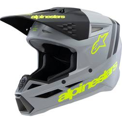 Alpinestars SM3 Radium Crosshjälm - Grön/Svart/Gul/Fluo Barn, Junior