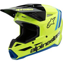 Alpinestars Lasten Crossikypärä SM3 Radium ECE06 - Musta/Sininen