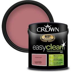 Crown Easyclean Tough & Rhubarb Rose Wall Paint Pink 2.5L