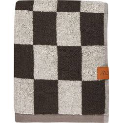 Mette Ditmer Retro Chocolate Guest Towel Red, Brown