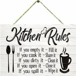 Shein Cafe Garage Black/White Wall Decor