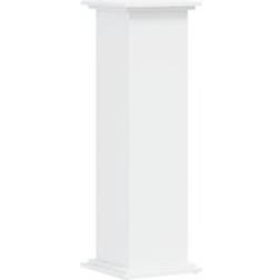 vidaXL Växtställ Vit 33x33x100 cm Konstruerat Trä