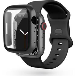 Epico Apple Watch 4 5 6 SE 40mm Hårdplast Skärmskydd Svart