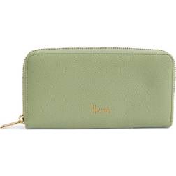 Harrods Oxford Zip Around Wallet - Light Green